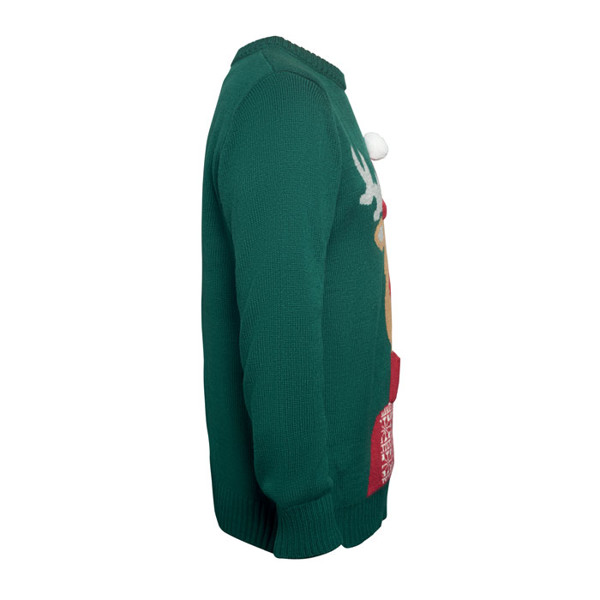 Shimas acrylic Christmas sweater L/XL - Green