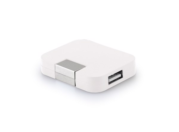 JANNES. USB 2'0 hub with 4 ports - White