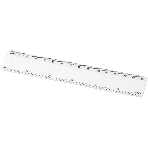 Règle en plastique Renzo 15 cm - Blanc