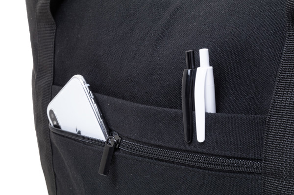 Recycled Canvas Travel Bag Rebyss Travel - Black