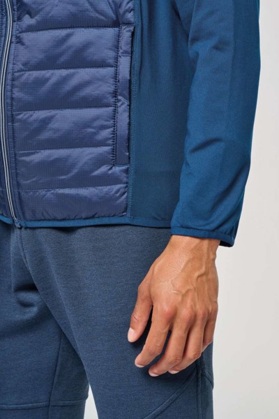 Dual-Fabric Sports Jacket - Dark Royal Blue / Black / XS