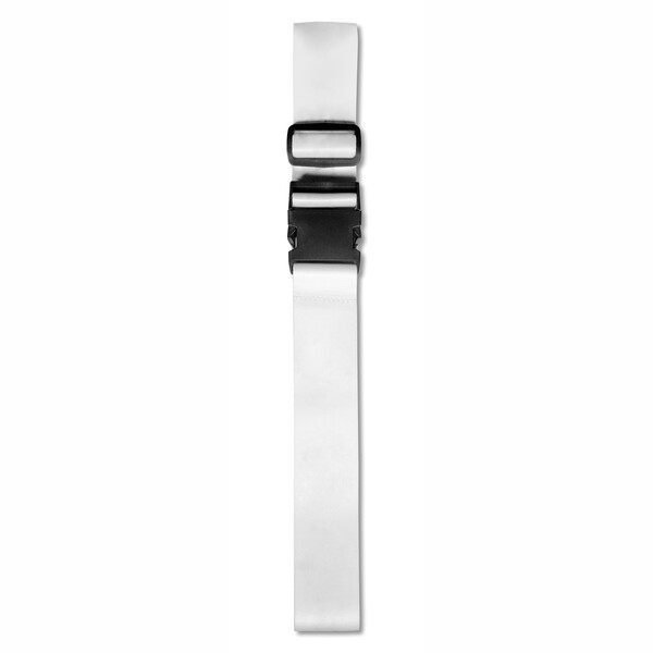 Adjustable, full colour recycled polyester (rPET) luggage strap - 3.8cm width