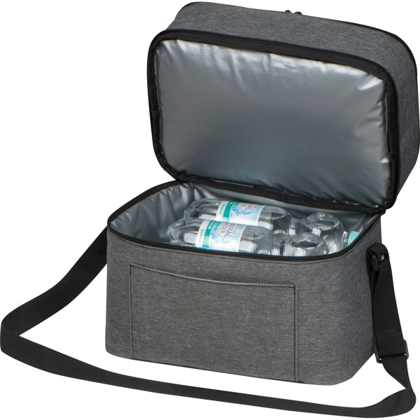 RPET Cooler bag with 2 compartments STELLA - Anthracite