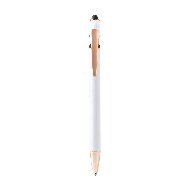 Ball Pen Rose - White / BLUE INK