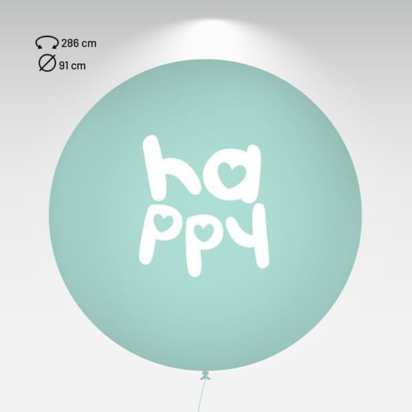 Balão Hg3fti Personalizado, 1 Faces 1 Cor - Branco