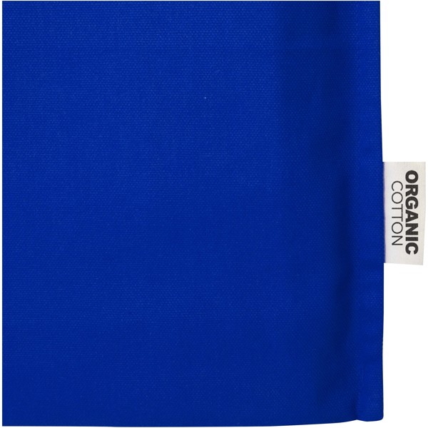 Sac shopping à soufflets Odisha bio OCS 180 g/m2 de 14 L - Bleu royal