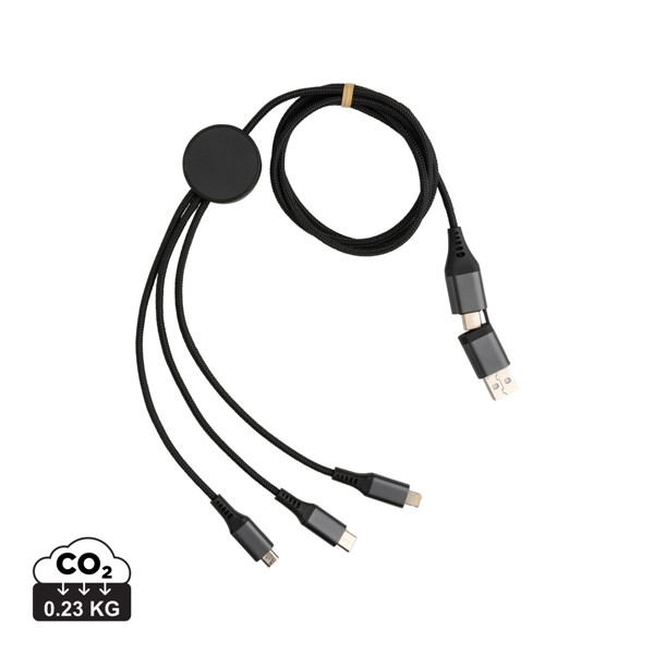 Xd Xclusive 6-v-1 kabel, 120 cm, recikliran aluminij