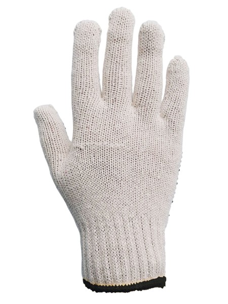 Korntex Coarse Knitted Glove 'Bursa' - Ecru / Black / 7
