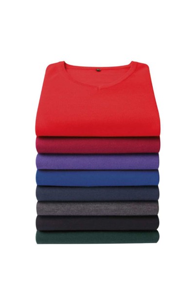 Men's Knitted V-Neck Sweater - Bottle / 2XL