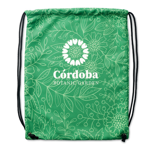 Full colour 220gsm polyester drawstring bag for vivid colours - Full colour