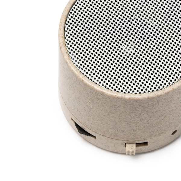 Altavoz inalámbrico personalizado de fibra de trigo 3W con radio FM y Bluetooth