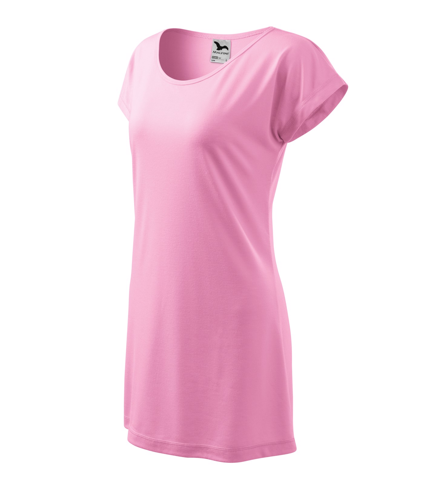 Tričko/šaty dámské Malfini Love - Růžová / XL