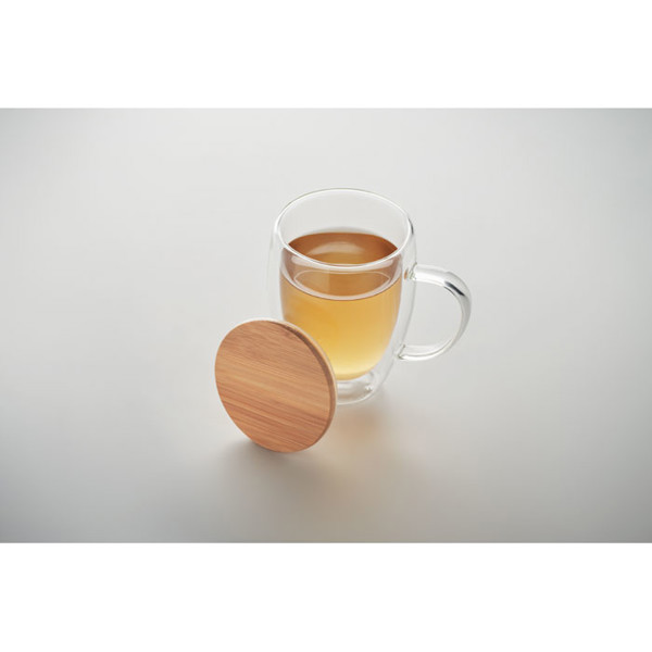 Mug en verre double paroi 250ml Tiral