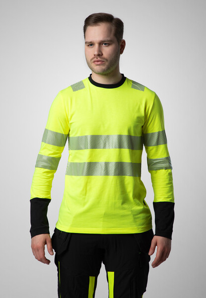 6014 L.S. T-shirt Yellow/black 3XL