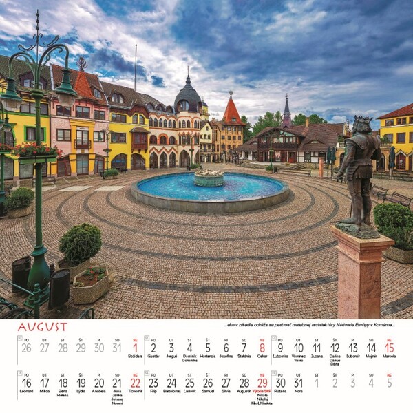 Nástenný Kalendár Slovensko Štvorec 2027