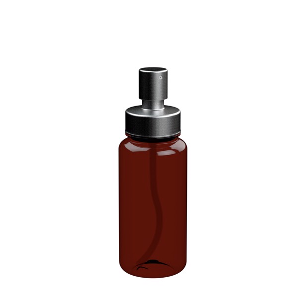 Spray Bottle "Superior", 0.4 Litre, Transparent - Transparent-Brown / Silver