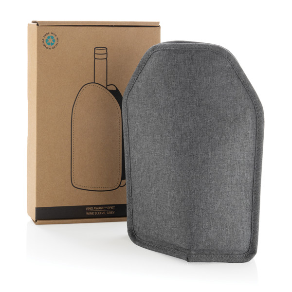 Vino Aware tulec za vino rPET, 225x155x25 mm - Siva