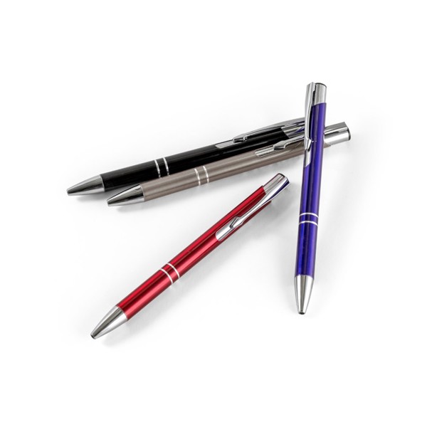 RE-BETA. Stylo à bille en aluminium recyclé (100% rAL) - Blanc