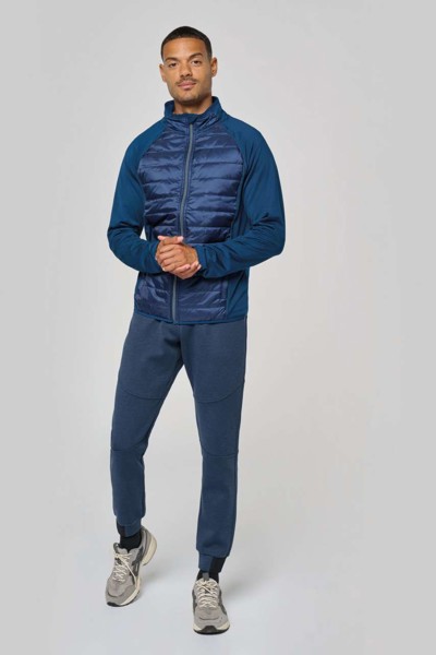 Dual-Fabric Sports Jacket - Dark Royal Blue / Black / XS