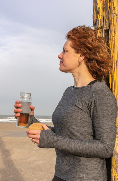 Impact doppelwandige Borosilikatglas-Flasche