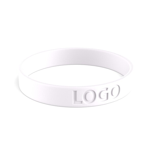 Customised silicone wristbands (12mm width) - Light Purple / 18x1.2x0.2cm