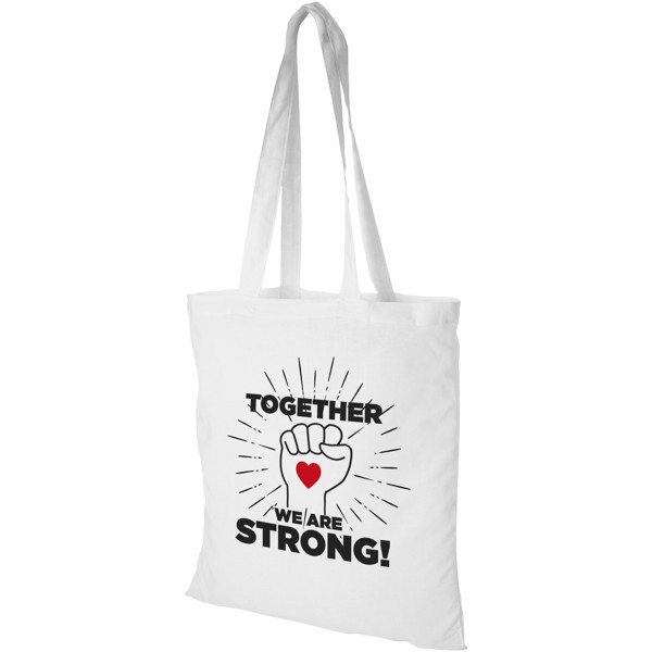 Peru 180 g/m² cotton tote bag 7L - White