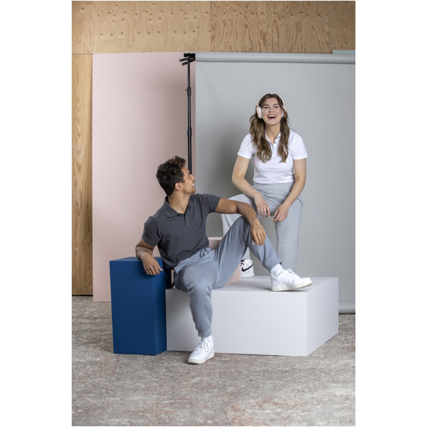 Polo Graphite bio manches courtes femme - Blanc / 2XL