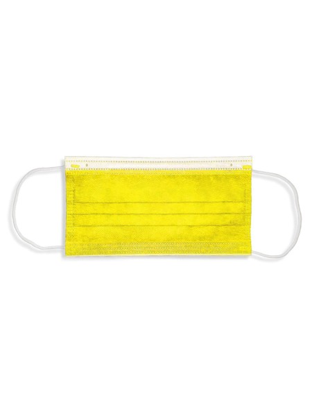 Masc. chirurgica Cl.I, Tipo 2R, 3 str. M.ITALY  CE - Sun Yellow