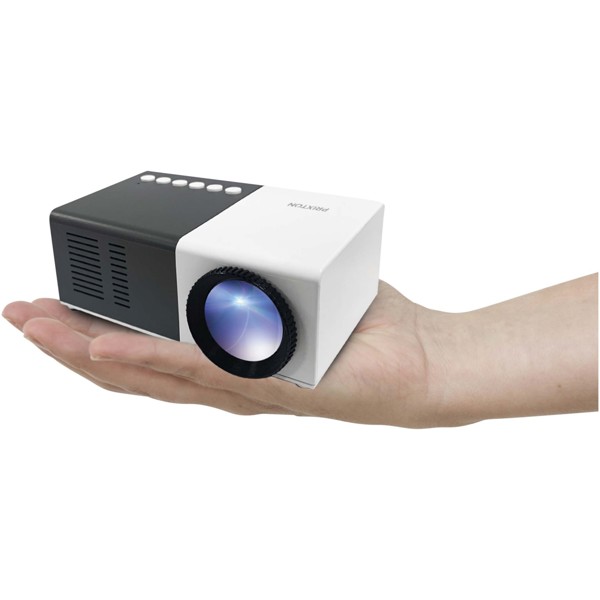 Prixton Cinema mini projector - Solid Black / White