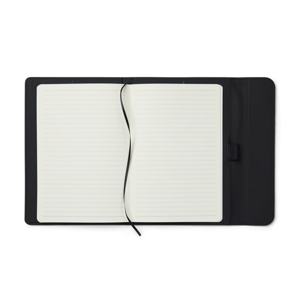 VINGA Baltimore GRS certified paper & PU notebook - Black