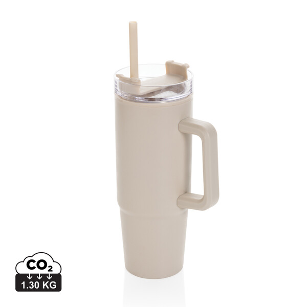 Termohrnček s madlom Tana 750ml z RCS plastu - Béžová