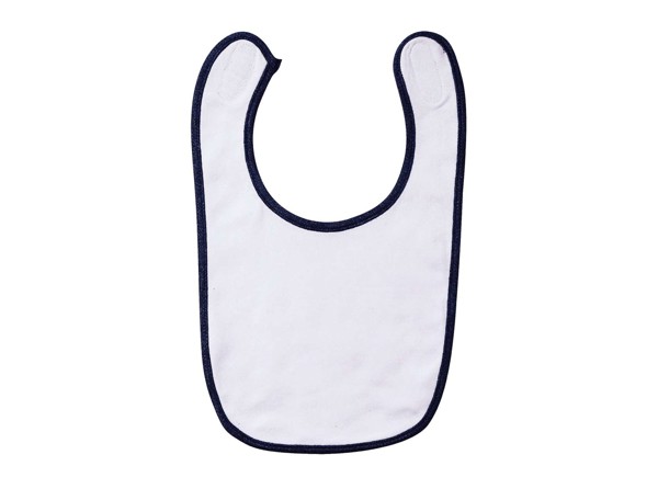 Sol's Babib - Baby Bib - White / Aqua