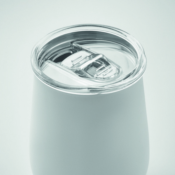 Becher recycelter Edelstahl Ursa - Weiß