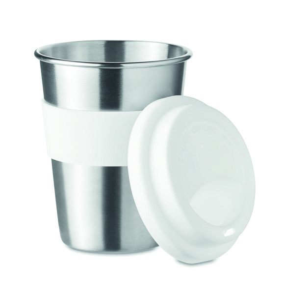 Bicchiere in acciaio inox Irmug - Bianco