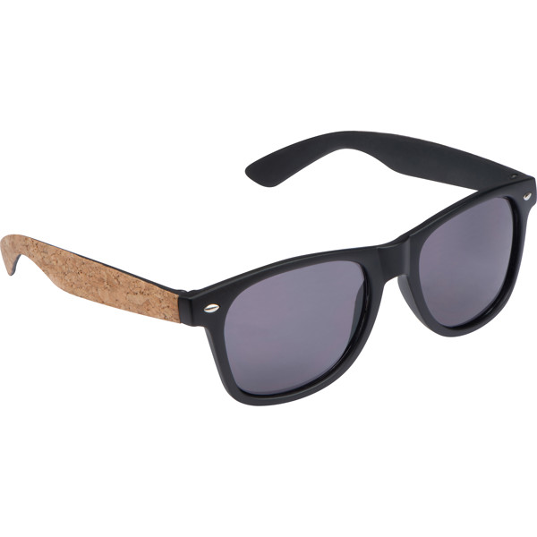 Sunglasses with cork covered temples PRIMO - Beige