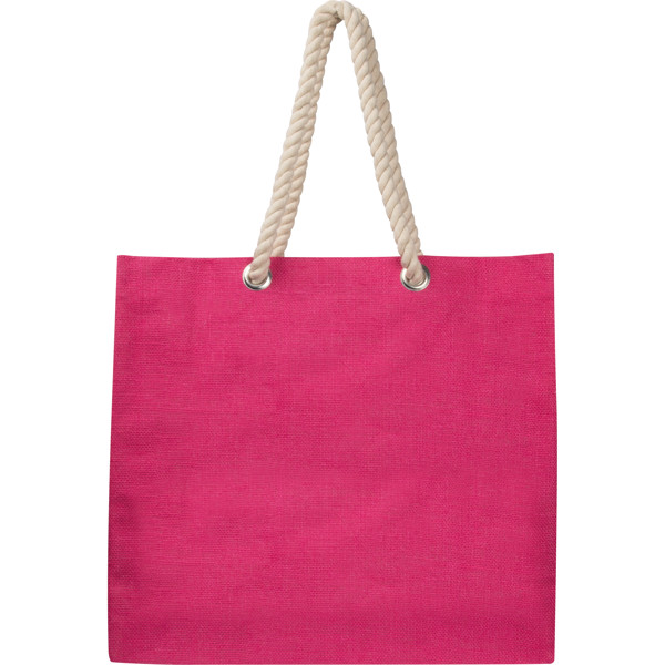 MILDRED Juta strandtáska vállpánttal - Pink