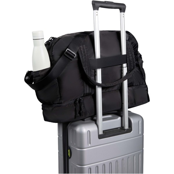 Puffer GRS recycled duffel bag with insulated bottom 30L - Black