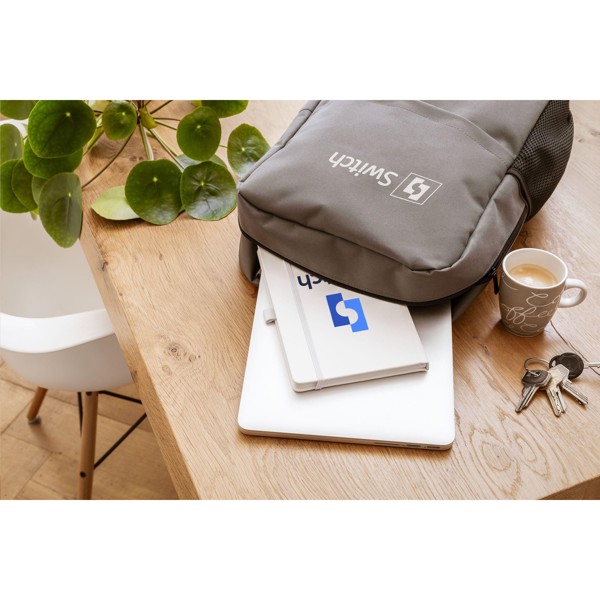 Finley GRS RPET Laptop Backpack - Grey