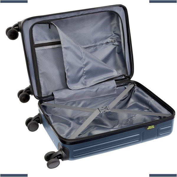 Valise cabine Rover de 20" et 40 L recyclée GRS - Bleu hale