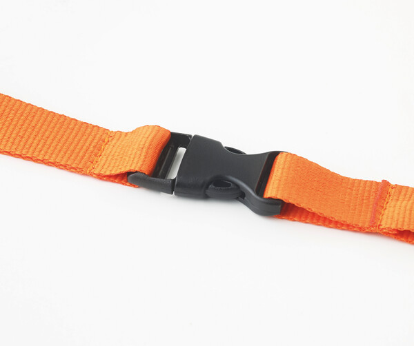 Lanyard cu agăţătoare metalică - Portocaliu