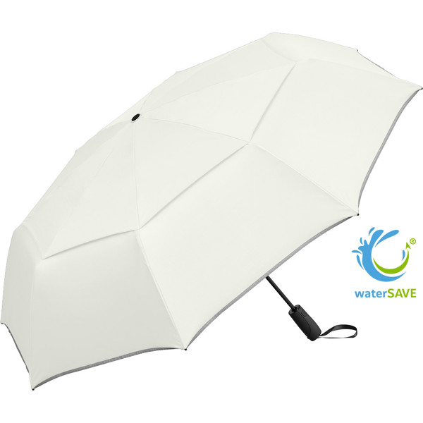 Parapluie de poche oversize automatique Magic Windfighter® 2.0 - Blanc Nature Ws