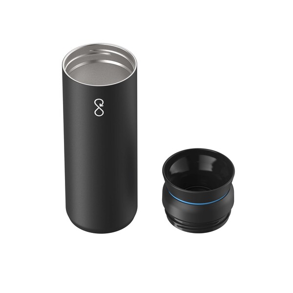 Ocean Bottle Peak Brew 590 ml recycled stainless steel tumbler - Obsidian Black