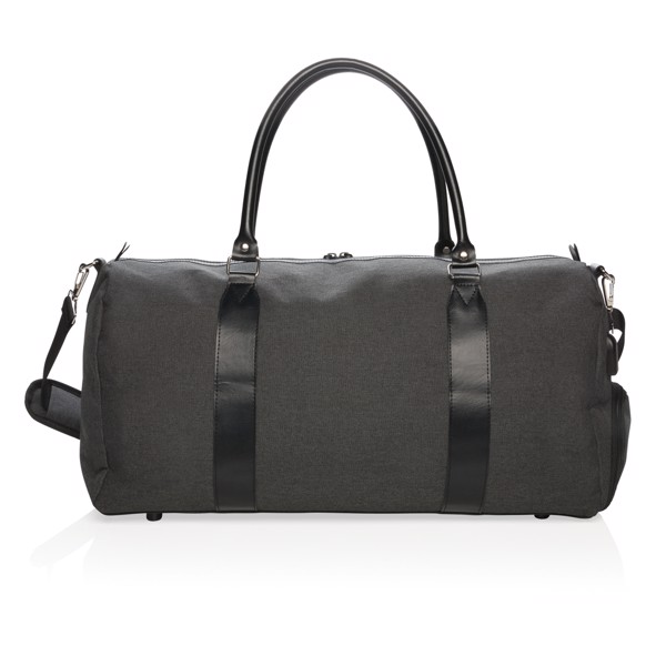 Vikend torba Xd Collection, USB A vhod, 600D poliester - Črna