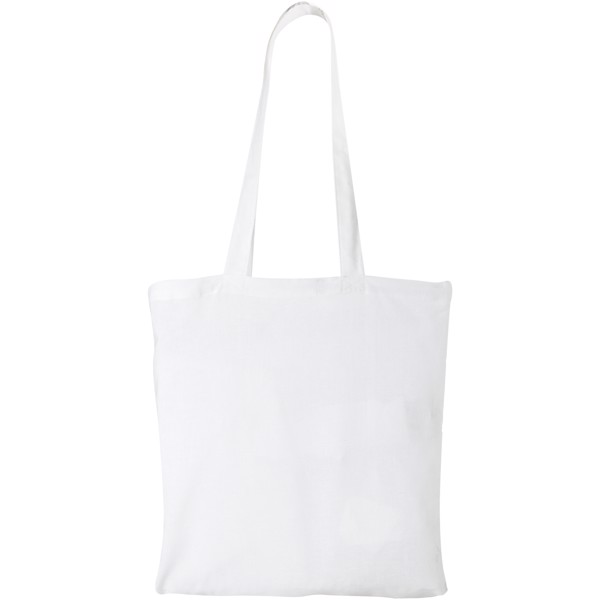 Carolina 100 g/m² cotton tote bag 7L - White