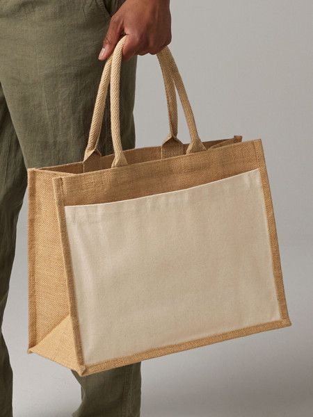 Cotton Pocket Jute Shopper