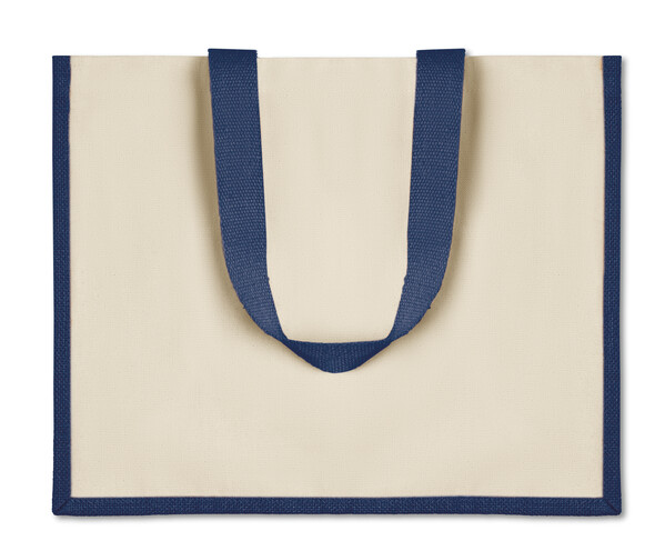 Sac de courses en toile de jute et Campo De Fiori - Bleu