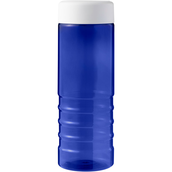 Bouteille de sport H2O Active® Eco Treble de 750 ml avec couvercle vissé - Bleu / Blanc