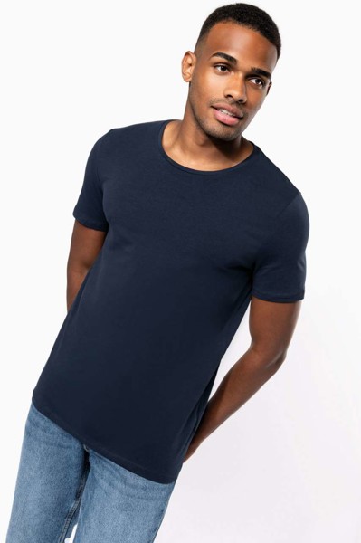 Men's Short-Sleeved Crew Neck T-Shirt - White / L