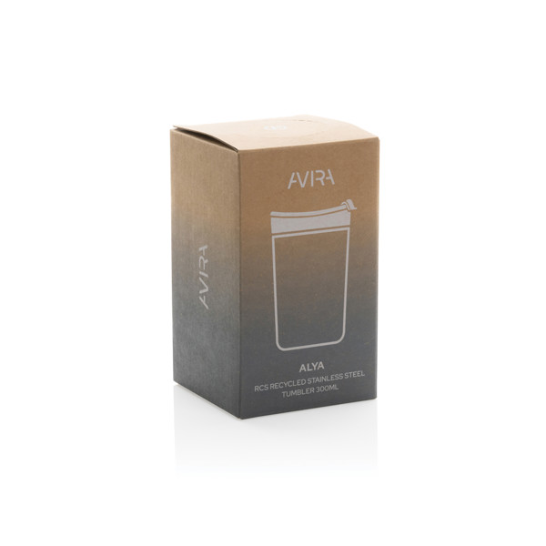 Mug 300ml en acier recyclé RCS Avira Alya - Bleu Royal