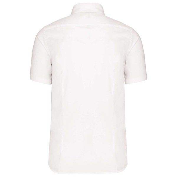 Short-Sleeved Cotton/Elastane Shirt - White / S